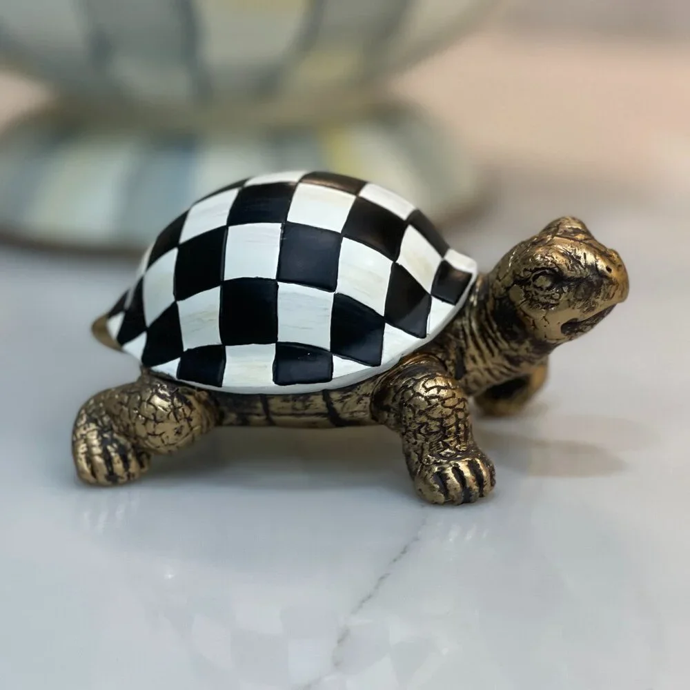 MacKenzie-Childs Turtle Pot Climber-NEW